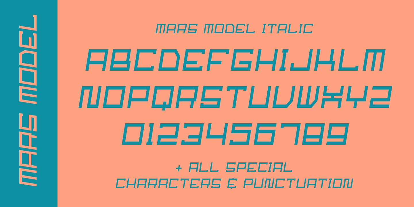 Mars Model Bold Font preview